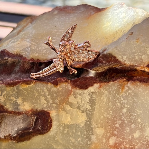 Disney Tinker Bell 18K Rose Gold Plated Pendant - Picture 6 of 11